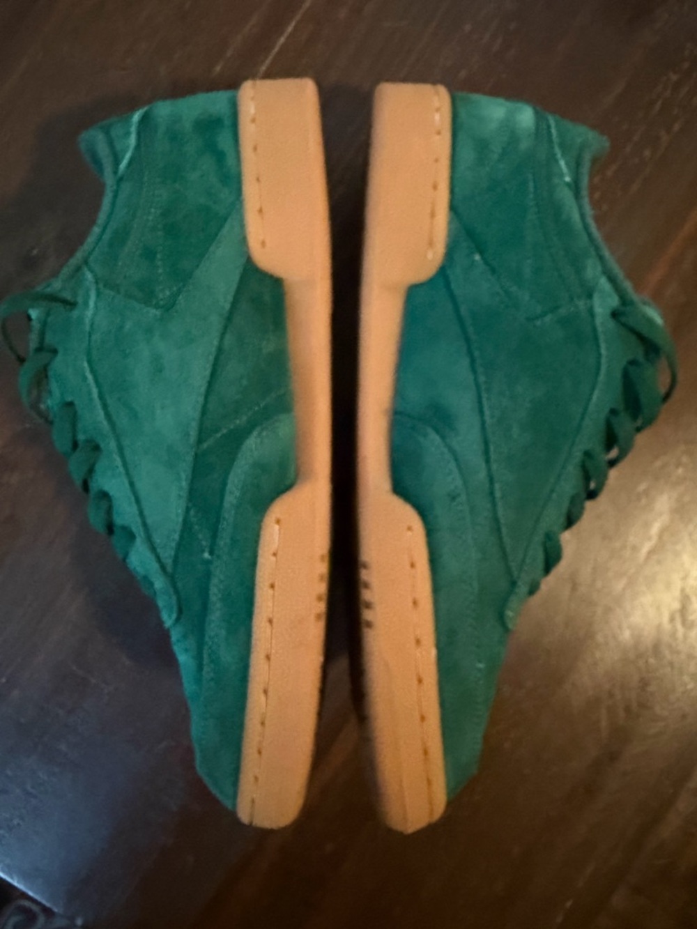 Reebok Club C 85 Green Suede UniSex Low-Top Sneakers - Size 10.5M - Picture 4 of 11